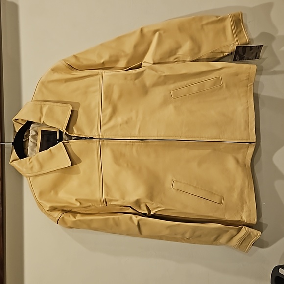 MEN'S LEATHER JACKET - Picture 1 of 4